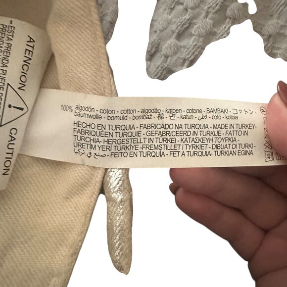 ZARA Metallic Mid-Rise Boyfriend Jean Silver‎ Sz 6 - Picture 7 of 9